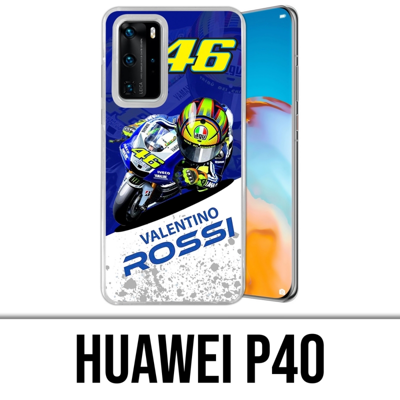 Coque Huawei P40 - Motogp Rossi Cartoon 2