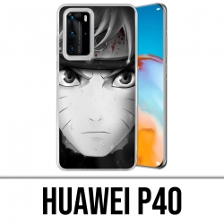 Funda Huawei P40 - Naruto Blanco y Negro