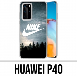 Custodia per Huawei P40 - Nike Logo legno