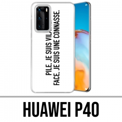Coque Huawei P40 - Pile Vilaine Face Connasse