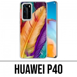 Coque Huawei P40 - Plumes