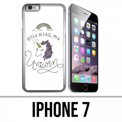 Coque iPhone 7 - Bitch Please Unicorn Licorne