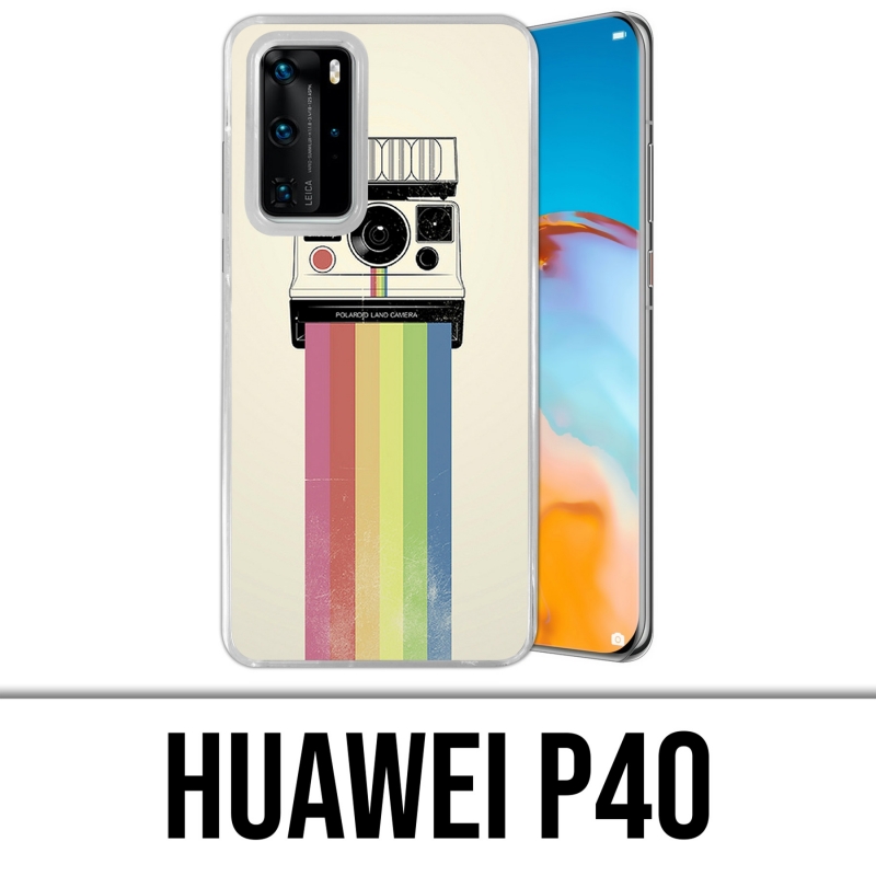 Huawei P40 Case - Polaroid Regenbogen Regenbogen