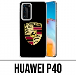 Huawei P40 Case - Porsche Logo Schwarz
