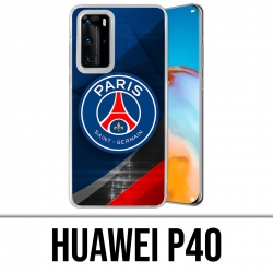 Huawei P40 Case - Psg Logo Metall Chrom