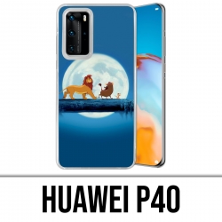 Coque Huawei P40 - Roi Lion Lune
