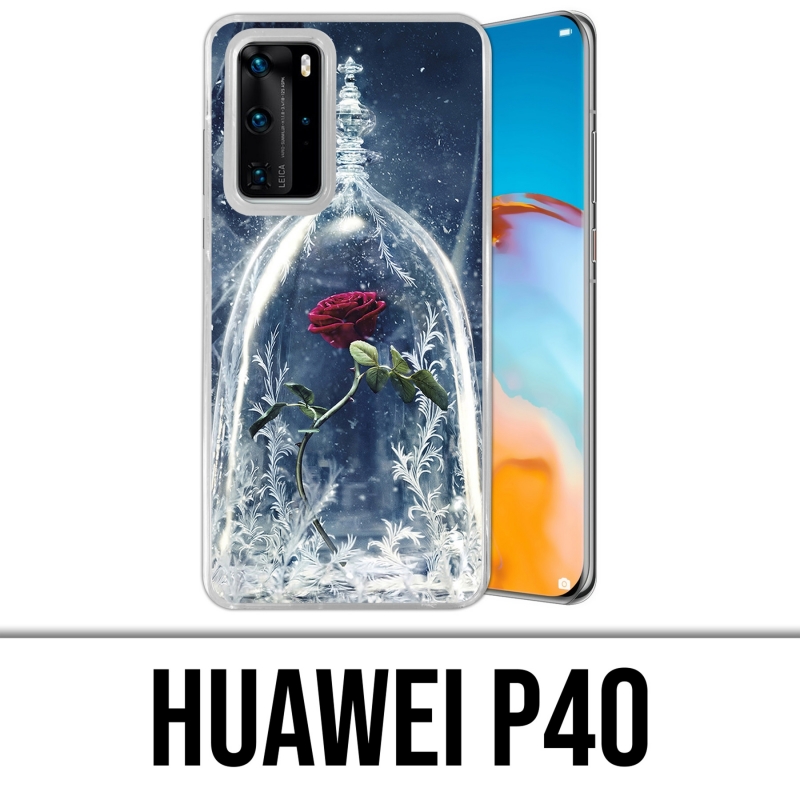 Huawei P40 Case - Beauty And The Beast Rose