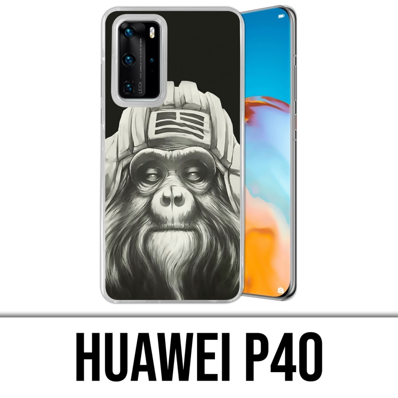 Custodia per Huawei P40 - Scimmia scimmia aviatore