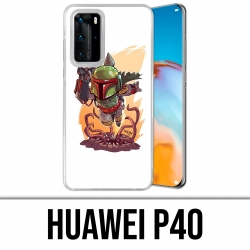 Custodia per Huawei P40 - Star Wars Boba Fett Cartoon
