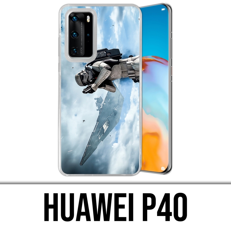 Coque Huawei P40 - Stormtrooper Ciel