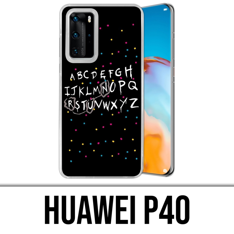 Custodie e protezioni Huawei P40 - Stranger Things Alphabet
