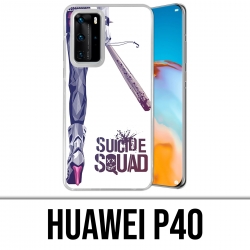 Coque Huawei P40 - Suicide Squad Jambe Harley Quinn