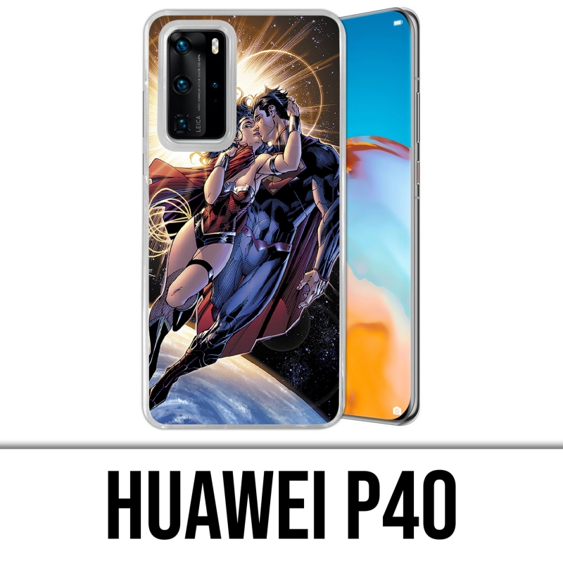 Coque Huawei P40 - Superman Wonderwoman