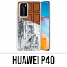 Custodia Huawei P40 - Tablet cioccolato in alluminio