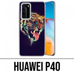 Coque Huawei P40 - Tigre Peinture