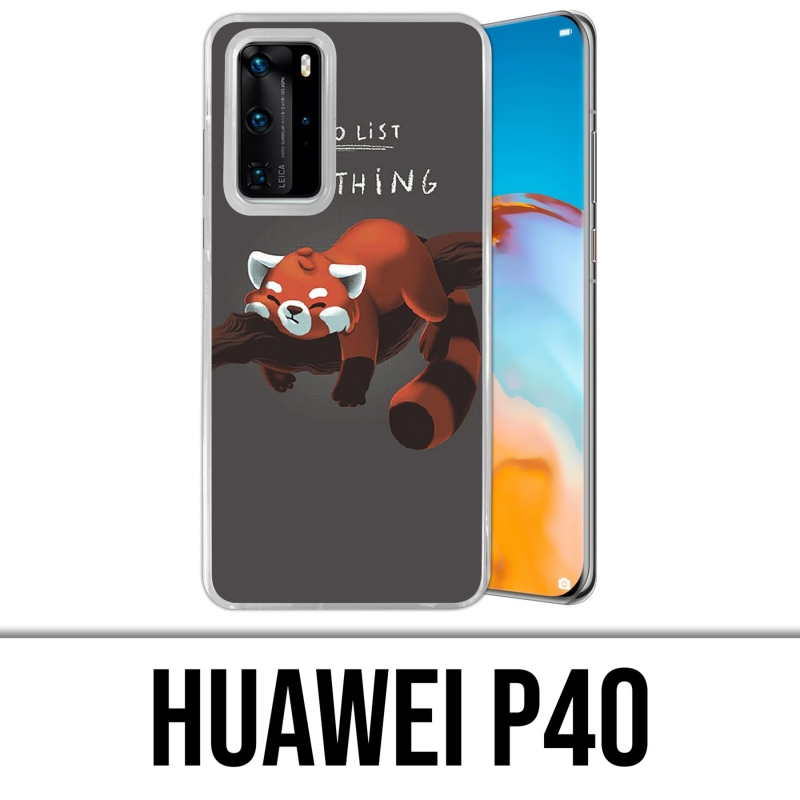Huawei P40 Case - To Do Liste Panda Roux