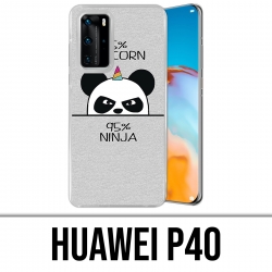 Huawei P40 Case - Einhorn Ninja Panda Einhorn