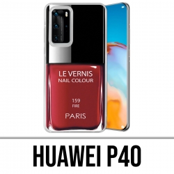 Coque Huawei P40 - Vernis Paris Rouge