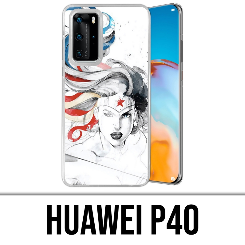 Coque Huawei P40 - Wonder Woman Art
