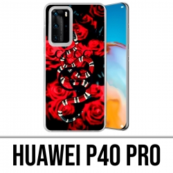 Coque Huawei P40 PRO - Gucci Snake Roses