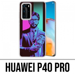 Coque Huawei P40 PRO - La Casa De Papel - Professeur Neon