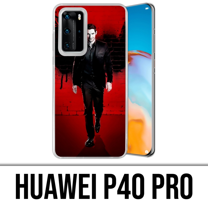 Coque Huawei P40 PRO - Lucifer Ailes Mur