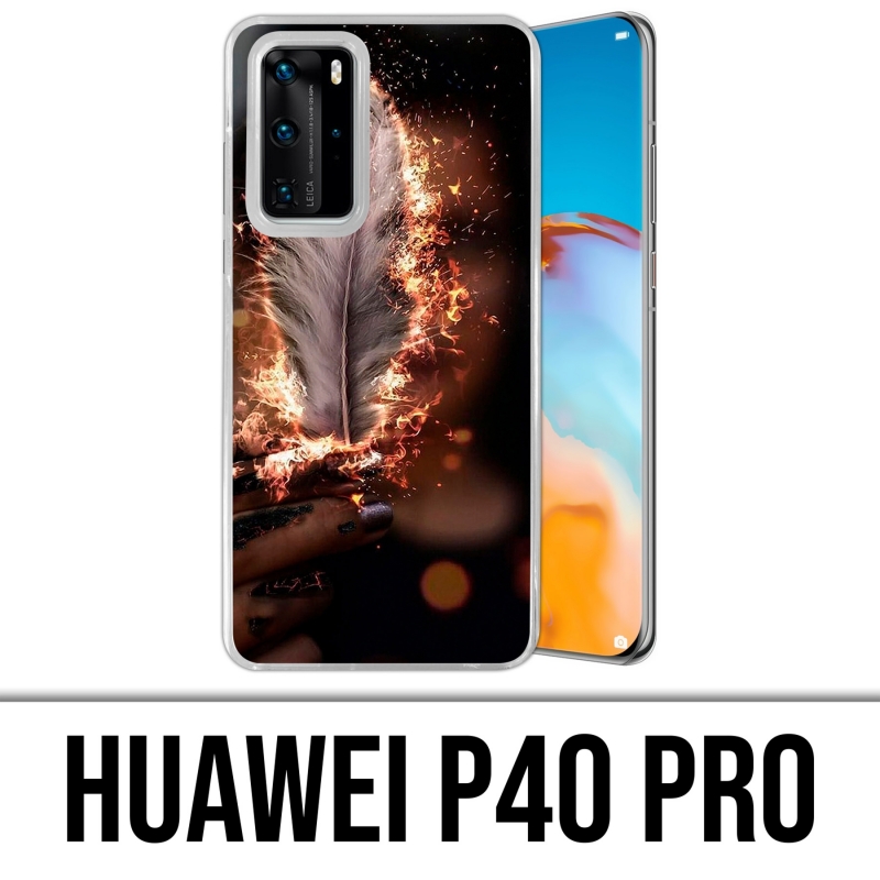 Coque Huawei P40 PRO - Plume Feu