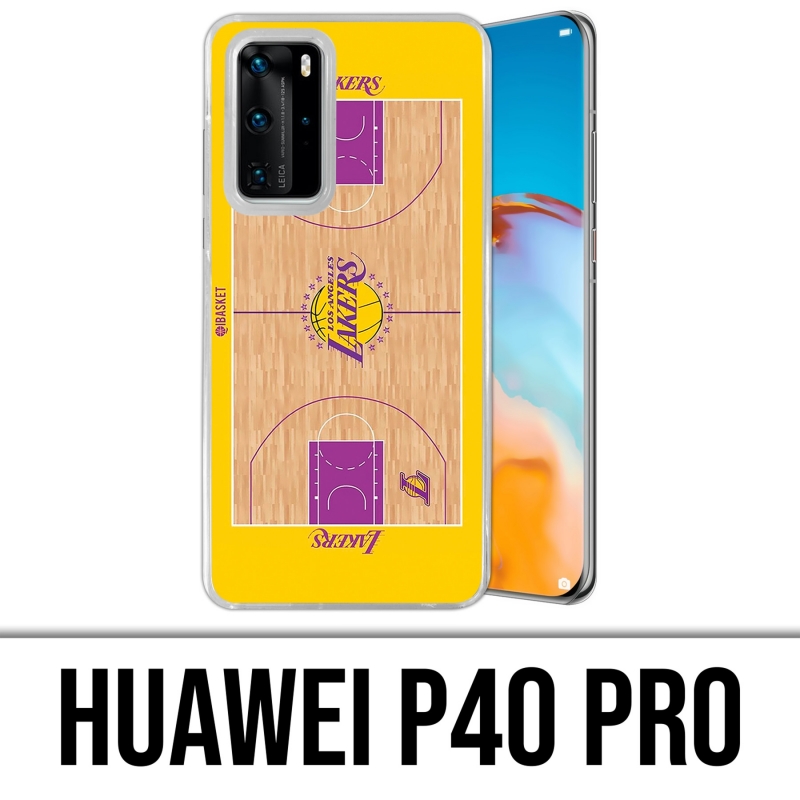 Coque Huawei P40 PRO - Terrain Besketball Lakers Nba