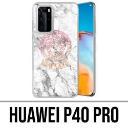 Huawei P40 PRO Case - Versace White Marble