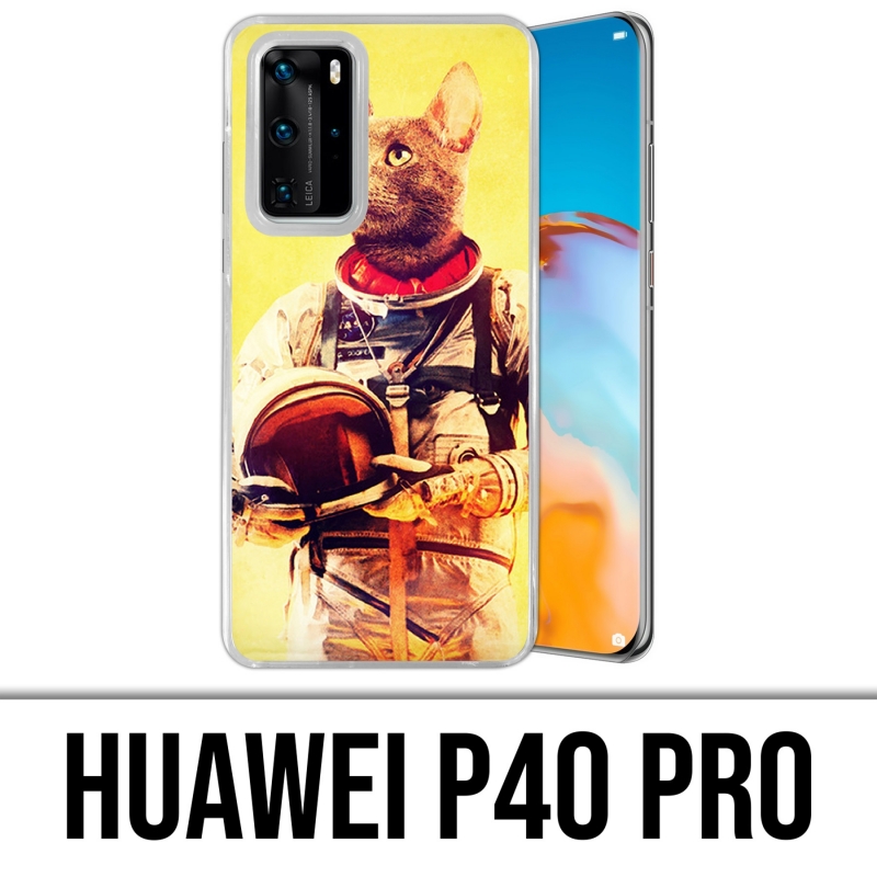 Coque Huawei P40 PRO - Animal Astronaute Chat