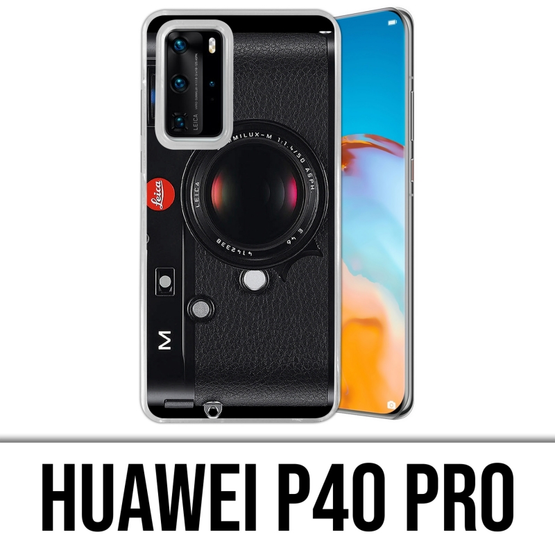 Coque Huawei P40 PRO - Appareil Photo Vintage Noir