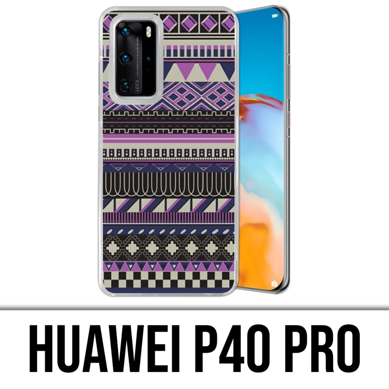 Custodia per Huawei P40 PRO - Viola azteco