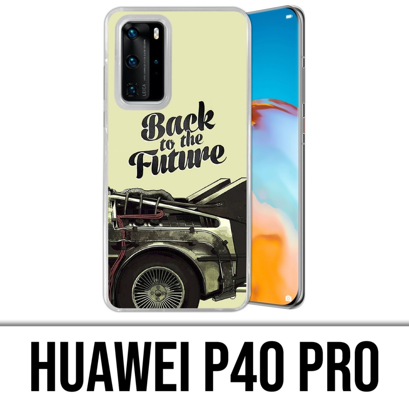Cover Huawei P40 PRO - Ritorno al futuro Delorean 2