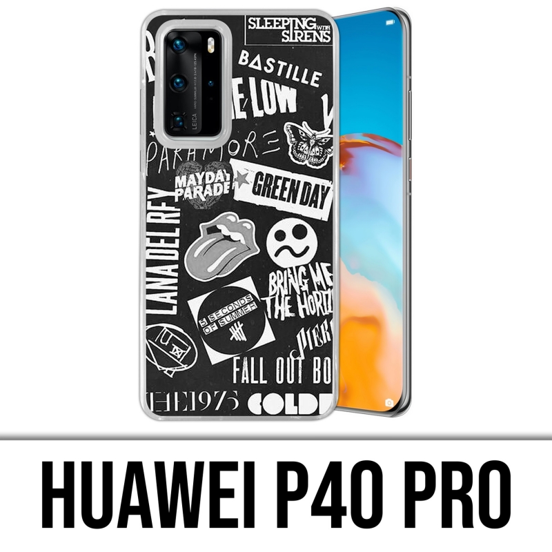 Custodia per Huawei P40 PRO - Distintivo Rock