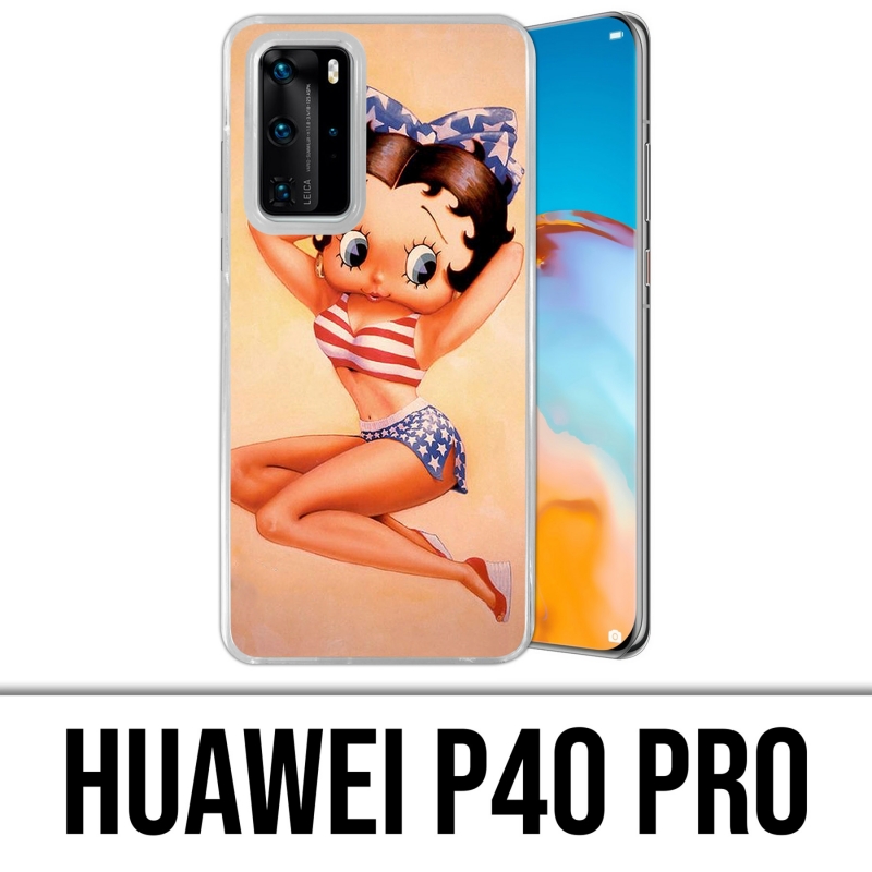 Custodia per Huawei P40 PRO - Betty Boop Vintage