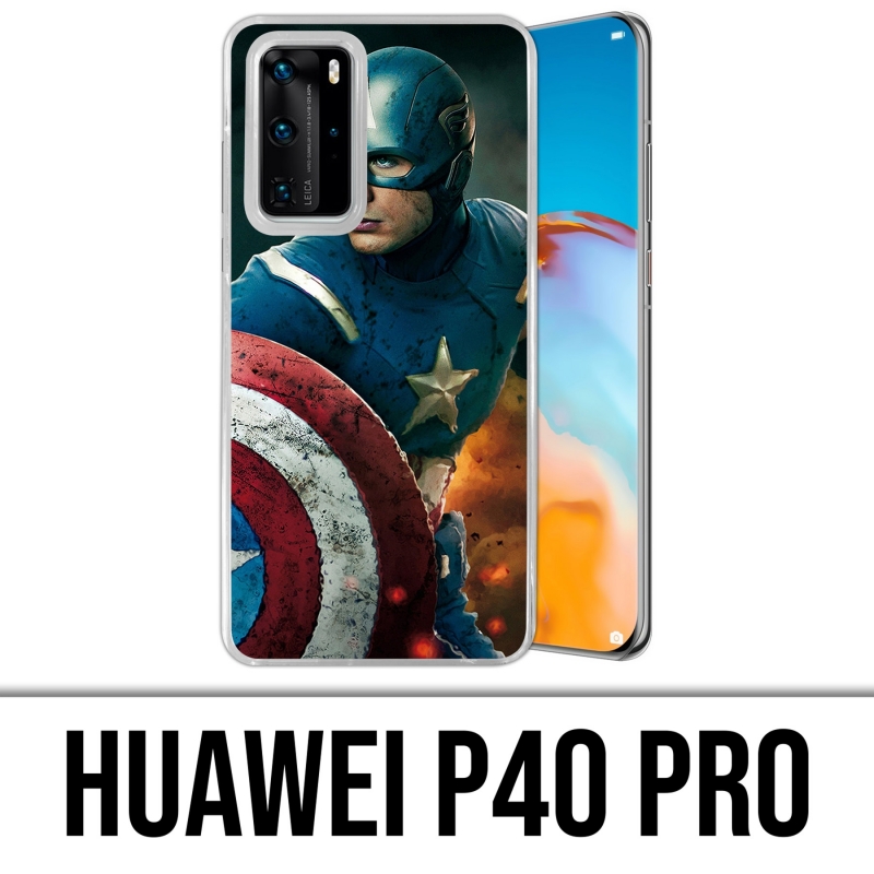 Custodia Huawei P40 PRO - Captain America Comics Avengers
