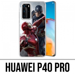 Funda Huawei P40 PRO - Capitán América Vs Iron Man Avengers