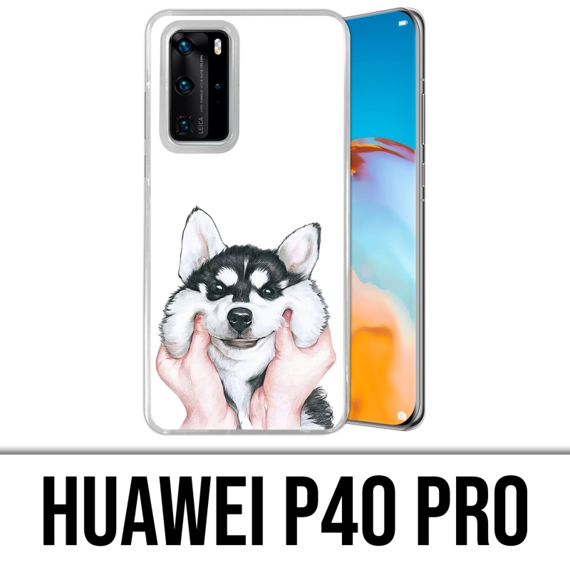 Custodia per Huawei P40 PRO - Husky Cheek Dog