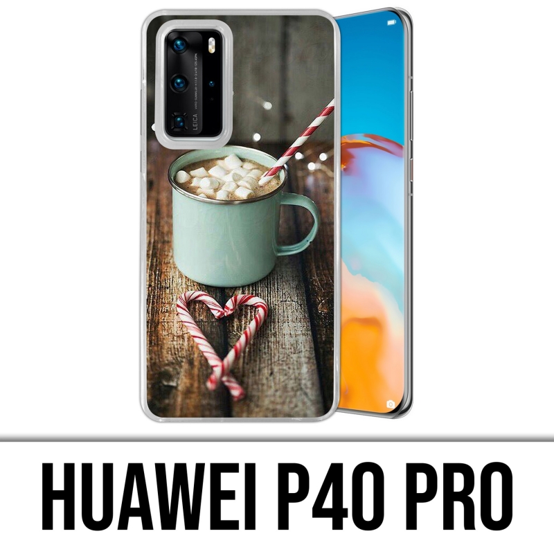 Funda para Huawei P40 PRO - Chocolate caliente con malvavisco
