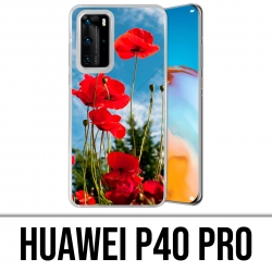 Custodia per Huawei P40 PRO - Papaveri 1