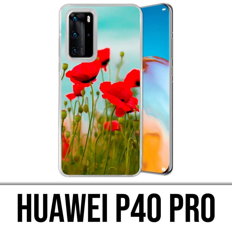 Custodia per Huawei P40 PRO - Poppies 2