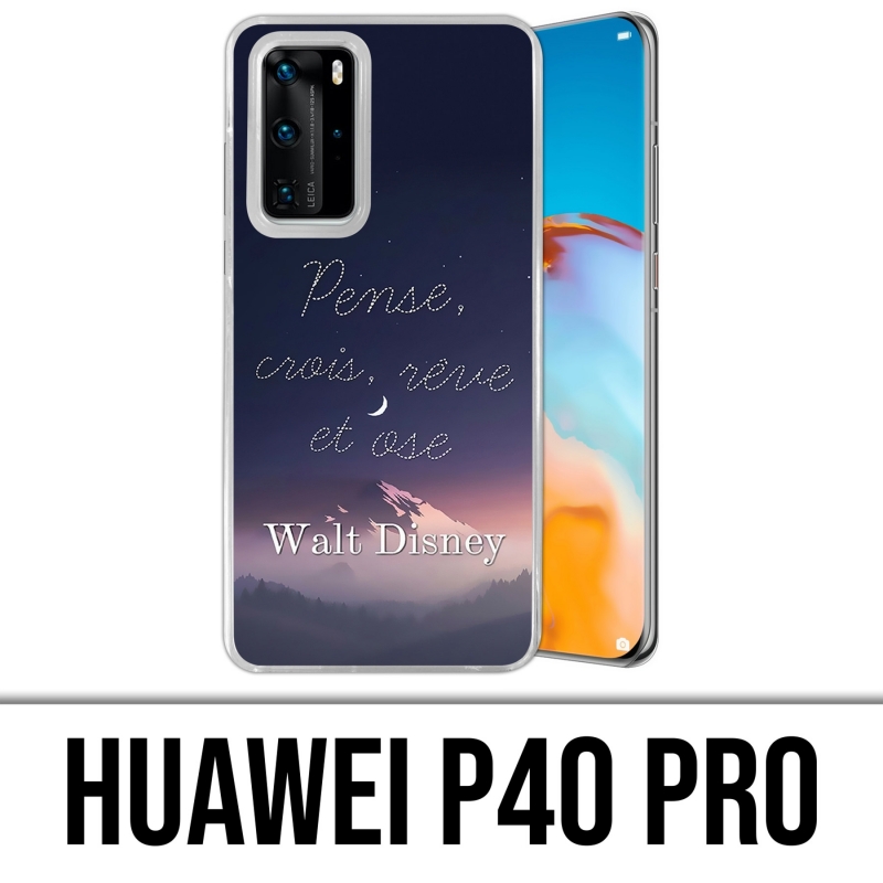 Custodia per Huawei P40 PRO - Disney Quote Think Believe