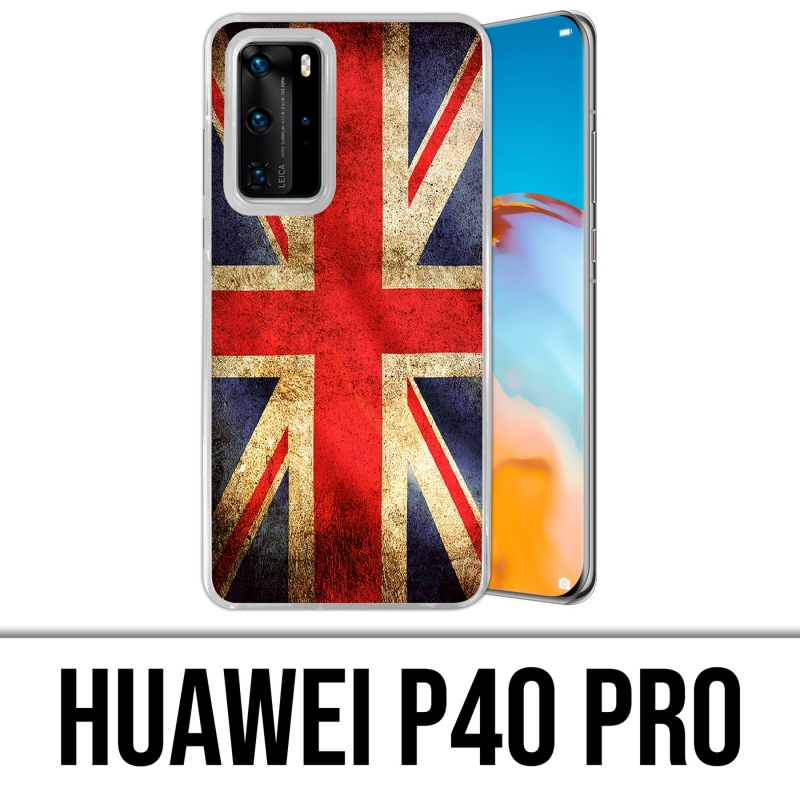 Custodia per Huawei P40 PRO - Bandiera vintage del Regno Unito