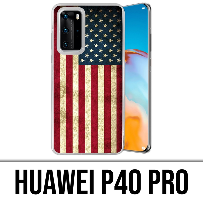 Custodia per Huawei P40 PRO - Bandiera Usa