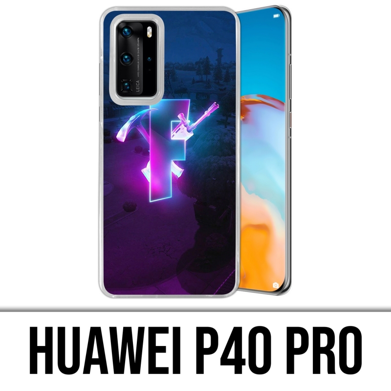 Carcasa Huawei P40 PRO - Resplandor del logotipo de Fortnite