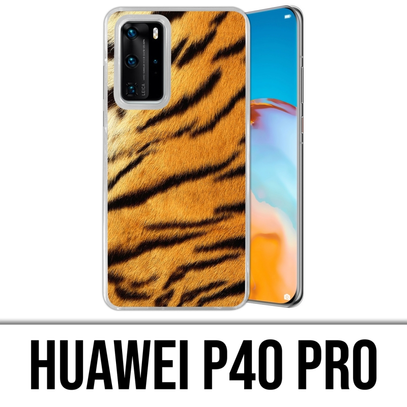 Custodia per Huawei P40 PRO - Pelliccia di tigre