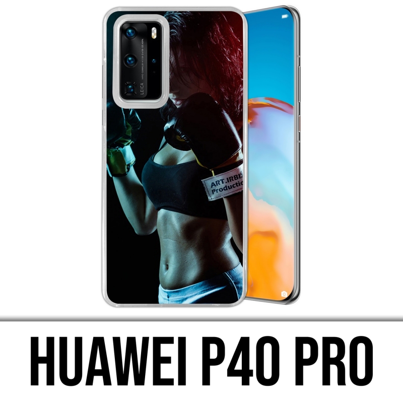 Huawei P40 PRO Case - Mädchen Boxe