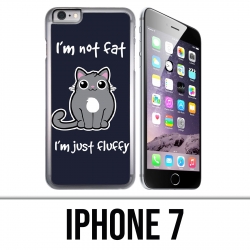 Coque iPhone 7 - Chat Not Fat Just Fluffy