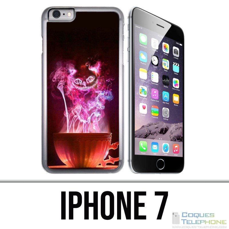 Custodia per iPhone 7 - Tazza per gatti Alice nel paese delle meraviglie