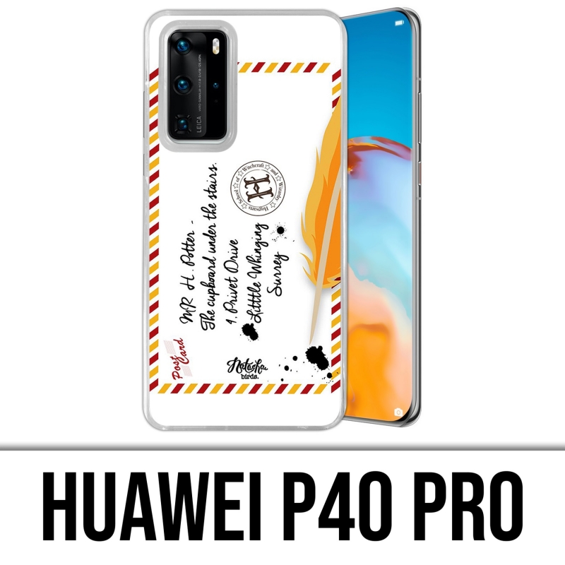 Custodia per Huawei P40 PRO - Lettera Harry Potter Hogwarts